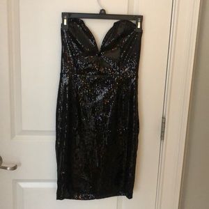 ASTR the label Black sequin body con dress